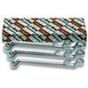 BETA - Set 8 Chiavi Poligonali Doppie Curve Cromate, Serie Chiavi Professionali 6-22 mm per Serraggio Bulloni e Dadi Officina Meccanica e Manutenzione, 90/S8