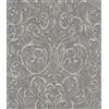 Rasch 651621 Carta da parati in tessuto non tessuto con decorazioni in stile barocco in grigio e beige della collezione 2-10,05 m x 0,53 m (lunghezza x larghezza)