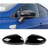 TTCR-II 2PCS Calotte Specchietti Compatibile con Renault Clio MK5 2019-2025 | Sinistra+Destra Calotta Specchietto Clio 5 Tappi Specchietti per Renault Copri Specchietto 963738293R 963749543R-Nero