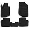 ELEMENT Set di Tappetini Auto in Gomma TPE 3D per PEUGEOT 207 | 2006-> | Tappetini Auto Originali 100% Adatti, Tappetini Gomma Auto Antiscivolo, Tappetini 3D per Auto