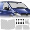 Opaltool Oscurante Termico Interno per 2003-2014 Mercedes-Benz VITO II W639/Viano, 5 Pezzi Parasole per Parabrezza Resistenti ai Raggi UV per la Privacy e il Controllo della Temperatura