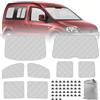 Roadtime Parasole per parabrezza auto adatto per Caddy Life Tramper 04-19,8pcs tappetini termici per cabina,Tenda parasole anteriore, parabrezza interno Occultazione, protezione UV, pieghevole