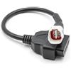 Alchiauto 4pin OBD Motorrad Cable Cavo Adattatore OBD2 per Moto a 4 Pin Motorrad Cable Adapter da 4pin a 16 Pin, Compatibile con Yamaha MT07/09/10, XSR700/900, MT09 Tracer R1 2016
