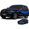Holthly Telo Copriauto da Esterno, Holthly 10 Strati Telo Copri Auto Felpato 100% Impermeabile, Copertura Auto Adatta per Suv 4x4 Audi Q7, BMW X5, Mercedes GLE, Porsche Cayenne,etc.YXL
