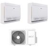 Hec by Haier Climatizzatore Dual Split Console Freematch 12+12 BTU con 2H18MEAFRA Wi-Fi Inverter R-32 Classe A+++ ,