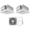 Hec by Haier Climatizzatore Dual Split a Cassetta 620 Freematch 12+18 BTU con 2H24WEAFRA Wi-Fi Inverter R-32 Classe A++ ,