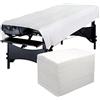 Eqivei 50Pcs Lenzuolo Usa e Getta, 100 x 200 cm, Teli per Lettino Massaggio Dimensione Grande, lenzuola da massaggio usa e getta per SPA Salone Hotel, non tessuto