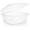 Vaschetta asporto trasparente PLA 700ml - PREMIUM 147x165x65 mm