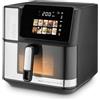 Ufesa Friggitrice ad aria calda Macaw, 8,8 l, 2200 W, doppi elementi riscaldanti, cottura rapida e croccante, Air Pulse 360°, touch screen digitale, 10 programmi, finestra con luce, teglia