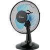 Ardes NEW EASY 23 Ventilatore da Tavolo 21W 23 cm con Oscillazione Automatica, Inclinazione Verticale Regolabile, 3 Velocità, Design Total Black Compatto e 3 Pale
