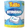 Tutto Pannocarta Tutto Strong, 1 Rotolo di Carta Multiuso Extra Resistente, 250 Strappi, 3 Veli, Ideale per Pulizia e Asciugatura, 100% Made in Italy