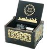 Micteney Luteney Lord Rings Carillon,Il Signore degli Anelli Carillon Music Box della manovella Carillon in Legno Intagliato