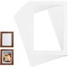 LOLANIUT 10 pezzi di cartoncino bianco passepartout, formato A4 Passpartu, passepartout per quadri, passepartout, passepartout, dimensioni esterne: 20,5 x 29,5 cm; dimensioni interne: 15 x 20 cm per foto
