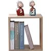 ETNIC ART Cubo arredo portaoggetti Libreria Scaffale Rovere 35x30x35 Legno MDF mensola scaffale Design Ufficio Ingresso Soggiorno cubo portaoggetti libreria cubi cubi arredo comodino stretto