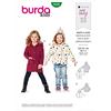 burdastyle Burda 9289 - Cartamodello per cappotto e giacca per bambini, misura 104-146 Level 0 Super Easy