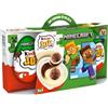 Kinder Joy - Set di 3 Uova con Sorpresa, Due Croccanti Waferini Dentro a un Doppio Strato di Crema al Latte e Crema al Cacao, un Gioco Unico Minecraft, Snack Dolce Ideale per Merenda, 60 gr
