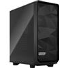 FRACTAL DESIGN Case Fractal Design Meshify 2 Compact TG Dark Tint vetro temperato Nero