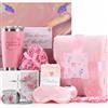 obisesio Regali Di Compleanno,Cesti Regalo Di Compleanno,Set Spa,Set Regalo Per La Cura Personale Con Coperte, Candele Profumate E Tazze,Set Regalo Rosa: La Selezione Perfetta Di Regali Per Le Donne