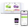 IQAir Misuratore di qualità dell'aria IQAir [PM2,5 polveri sottili, misuratore di CO2 con semaforo CO2, AQI, misuratore di temperatura e umidità], Smart Air Quality Monitor [Wi-Fi, WLAN, App]