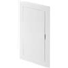 Awenta Pannello di accesso in plastica Porta 100 x 200 mm - Piastra sportello di apertura bianca - Chiusura della porta - Cerniera nascosta - Porta rimovibile - Superficie liscia verniciabile