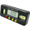 SEIWEI Mini goniometro digitale di precisione a 360 gradi Digital Level Box strumento magnetico di misurazione dell'angolo inferiore con doppia bolla orizzontale verticale scatola di livello digitale (nero)