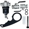 AQUA HEATING Defangatore Magnetico Per Caldaia Filtro Magnetico Sottocaldaia 1 1/4 5/4" DN32 Magnete 9000 Gs Protezione Dell'Impianto Di Riscaldamento H31254