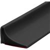 Colexy 100CM Barriera per Acqua in Silicone per Soglia Doccia, Paratie Antiallagamento, Striscia di Fissaggio (Nero)