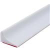 Colexy 100CM Silicone Doccia per Acqua Barriera, Barriera dell'acqua per la Soglia Della Doccia, Paratie Antiallagamento Porta, Striscia di Fissaggio Dell'acqua, Striscia di Tappo Dell'acqua (Bianco)