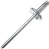 AERZETIX - Set di 100 rivetti ciechi Ø4x10mm con testa larga 12mm - DIN 7337 C - rivetto pop a rottura stelo - in alluminio/acciaio - C48153