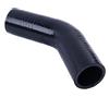 LUXERAD Tubo a gomito in silicone rinforzato per turbo e refrigerante, 25 mm ID, nero, 45 gradi