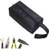 TopHomer Borsa porta attrezzi multiuso in tela con cerniera, organizer per elettricisti con cerniera pollici, grande/piccola