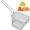 WSAMJIN 5 Pezzi Cestino per Friggere Piccolo Cestino per Friggitrice in Acciaio Inox Mini Cestino per Patatine Fritte con Manico Cestino per Friggere per Pata