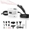 WingFly Pulitore a Vapore, Pulitore a Vapore Portatile Multiuso da 2500W con 6 Velocità Regolabili, Serbatoio 1200 ml, Steam Cleaner per Grasso Cucina, Piastrelle Bagno, Vetri, Divani auto (Bianco)