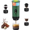 Bostar Macchina da Caffè Portatile con Display Digitale Temperatura, 3 in 1 Macchina da Caffè Espresso Elettrica Portatile per Campeggio Viaggio Compatibile con Capsule Piccole Grandi Caffè Macinato