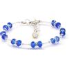 Sospiri Venezia - Bracciale da Donna con 14 Cristalli di Boemia diametro 6 mm, Braccialetto Originale, Gioiello Ideale per Regalo, Made in Italy con Certificato (blu)