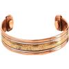 Touchstone Braccialetto magnetico realizzato a mano in rame forgiato a mano con solido e alto calibro in stile tibetano inciso bracciale gioielli in rame puro per donne e uomini. Ispirato al sole, 9
