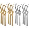JewelryWe One Piece orecchini da uomo in acciaio inox Roronoa Zoro orecchini a cerchio Huggie orecchini clip on orecchini pendenti anime cosplay gioielli per gli amanti degli anime di Lorenor Zorro