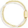 Breil Gioiello TJ3582 collezione MAGNETICA SYSTEM, BRACCIALI da DONNA in ACCIAIO COLORATO colore CHAMPAGNE misura 19 con PERLA DI FIUME