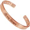 Touchstone Braccialetto indiano realizzato a mano in rame per guarigione dei chakra, regalo per donne e uomini. Messaggio spirituale, One Size Fits Most, Rame, Nessuna pietra preziosa