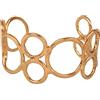 Touchstone indiano Bollywood Desire Handcrafted pregevole fattura elegante polsino Enhancer 1,25 pollici di dimensioni libere Designer Bracciale polsino in tono oro per le donne.