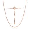 Silvora Catenina Acciaio Donna, 2,5mm Catenina Oro Rosa Lunga 75cm, Collana Catena Sottilissima Acciaio Inossidabile per Anniversario Natale Compleanno
