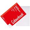 Colourbook Set 50 Ricambi A4 Quadretti 4mm per Raccoglitori ad Anelli Scuola Media Superiore Università, Fori con Banda Rinforzata Trasparente Anti-Strappo, Carta 90g Liscia, Made in Italy
