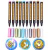 ANBOSE - Set di penne per ceralacca, 10 colori assortiti per decorare timbri di ceralacca, pennarelli metallici, adatti a tutte le perline di cera o bastoncini di ceralacca