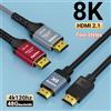 MIZIQIER Cavi HDMI 2.1 lunghi 8K, cavo intrecciato ad altissima velocità 48Gbps-4K@120Hz 8K@60Hz per Roku TV/PS5/PS4/HDTV/RTX 3080 3090