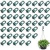 ZEACCT 50 Pezzi Ganci Twist per Serra da, Ganci Twist in Plastica per Serra, Ganci Twist per Serra da Giardino per Interni Serra, per Appendere Ancore ai Canali con Strisce di Vetro