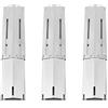 LOKHING (3-Pack Ricambio Universale Regolabile da 29,8 cm Fino a 53,3 cm Heat Plate Shield, Calore Tenda, Flavorizer Bar, bruciatore Cover, Flame tamer per Grill a Gas, Resistente, in Acciaio Inox