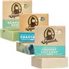Dr. Squatch Sapone naturale per uomini - Sapone solido mescolato a freddo con oli naturali - Regali per uomini - Coconut Castaway, Rainforest Rapids, Coastal Mist (142 g, confezione da 3)