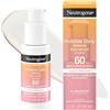 Neutrogena Siero viso Invisible Daily Defense con SPF 60+ ad ampio spettro per aiutare il tono della pelle uniforme, senza olio, non unto, complesso antiossidante per aggressori ambientali, 1,7 fl. oz