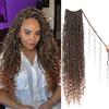 Enbeautiful Boho Faux Locs Crochet Hair 9 Pack 24 Inch Pre-Looped Goddess Soft Locs with Curly Ends Bohemian River Loc Crochet Hair Extensions for Women, T30#