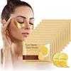 Satificer 60 Pcs Oro Patch Occhi,Patch Contorno Occhi Idratanti e Lenitivi,Cura Quotidiana del Contorno Occhi per Uomo e Donna,Effetto Immediate Freshness(Oro)